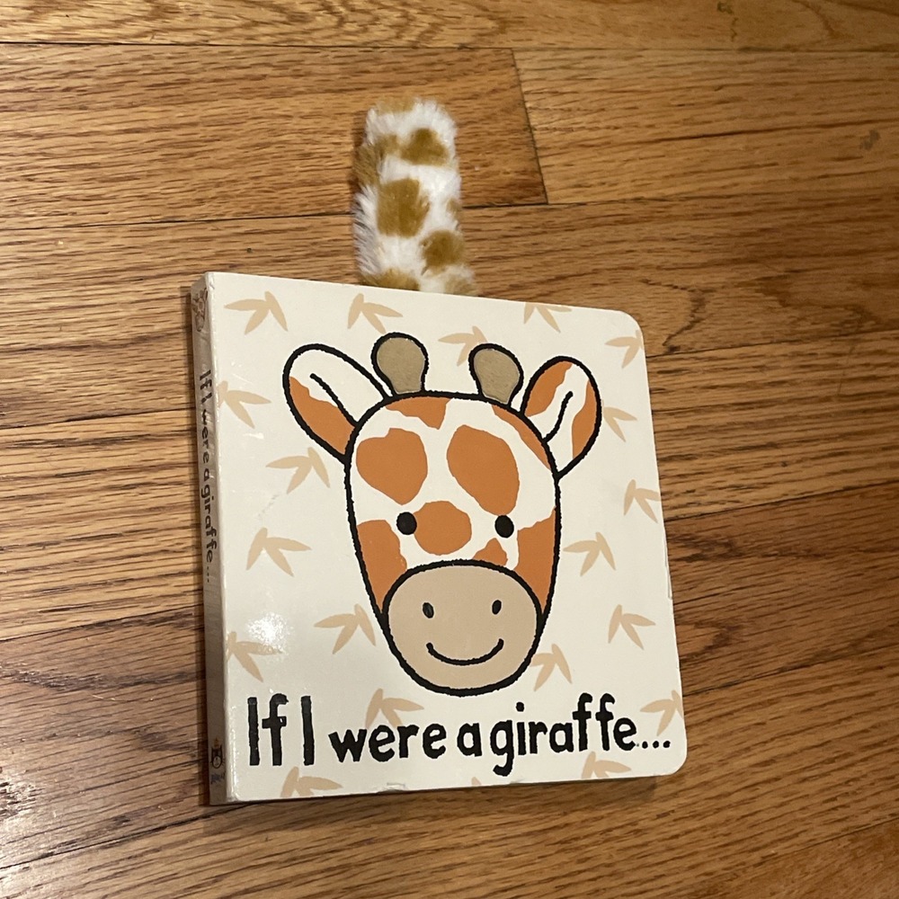 Jellycat If I were a Giraffe Book Touch and Feel Board Book Children Jelly Cat